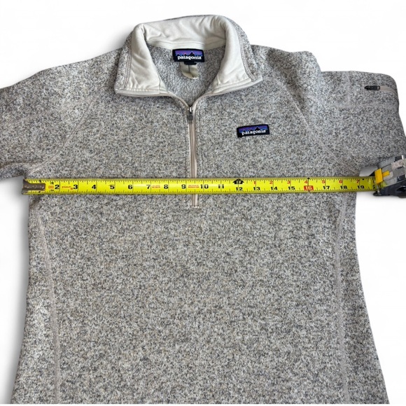 Patagonia Better Sweater 1/4 Zip Fleece Pullover Women’s White Oatmeal Heather - Picture 4 of 8
